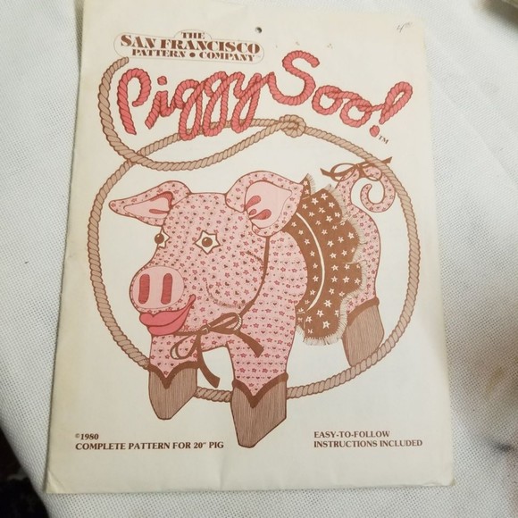 1980 The San Fran Pattern Co. Piggy Soo! pattern Pat042 - Picture 2 of 4